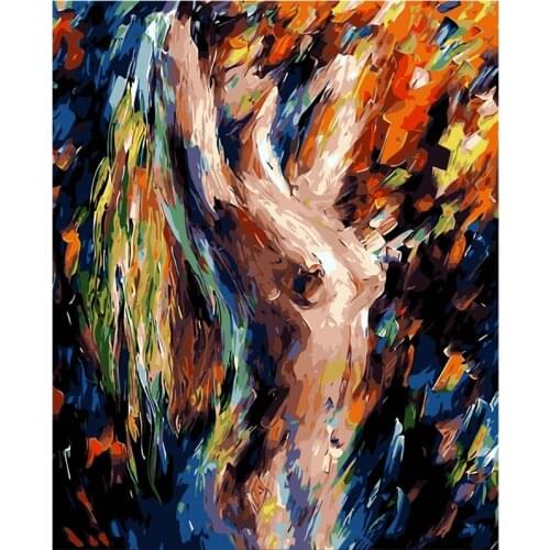 Abstract temptation woman figure DIY Digital Painting By Numbers Modern Wall Art Canvas Painting Unique Gift Home Decor 40x50cm