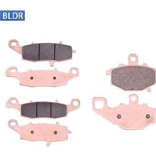 Long Life Front Rear Brake Pads Set For CF MOTO 650 NK 2012-2013 650 TR 2013 For Kawasaki ZRX400 ZR400 E3 ZR400E ZRX ZR 400