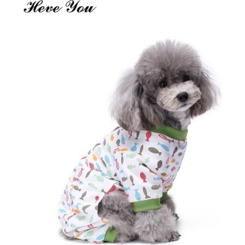 Heve You New Jumpsuits Winter Warmer Pets Dog Clothes Soft Cotton Pet Pajamas Dog Costume Animals Romper Sleeping Cat Clothing