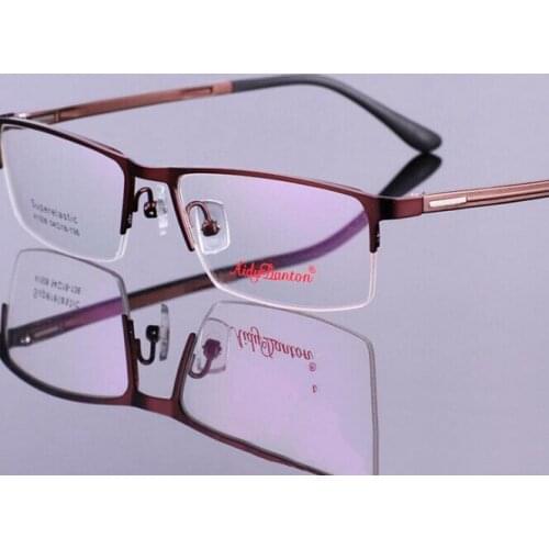 New Men TR 90 Eyewear Half Frame Eyeglasses Optical Frame Glasses Myopia Glasses 4 ColorsFree Shipping
