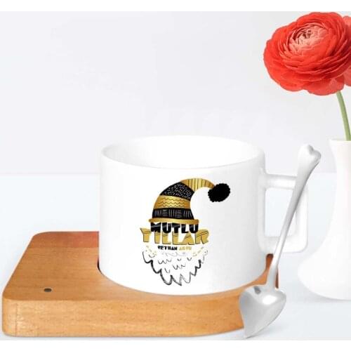 Personalized Happy birthday Wooden Altlıklı Ceramic Cup-7