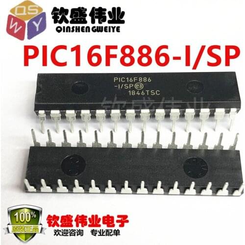 PIC16F886-I/SP DIP-28 PIC16F886-ISP PIC16F886-I PIC16F886