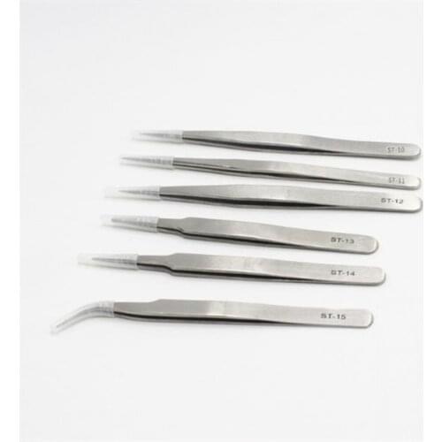 1 Pcs ST Series Stainless High Quality Handle Tweezers Anti-Static Tweezers Watchmaker Repair Tools Repair Hand Tools Sets