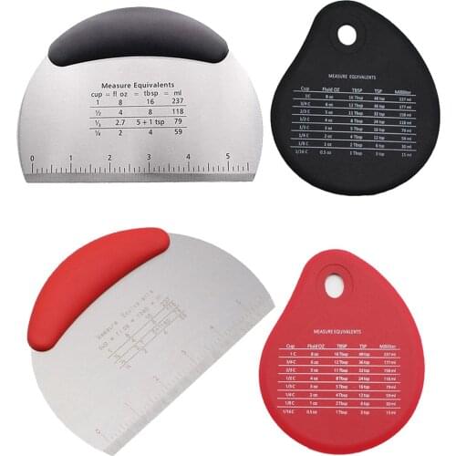 Professional Pizza Dough Scraper Cutter Baking Pastry Spatulas Fondant Cake Decoration Tools Kitchen Accessory Red/Black