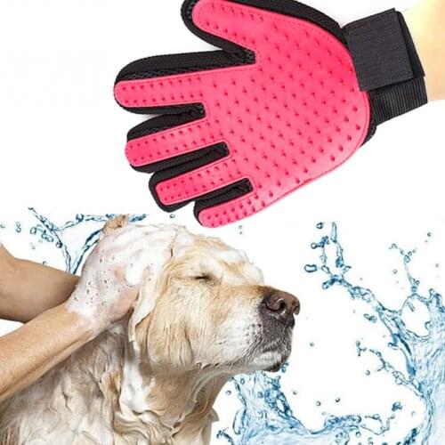 YVYOO Pet Dog Supplies pet Cat dog brush comb hair cleaning brush comfortable massage and effective massage gloves A91