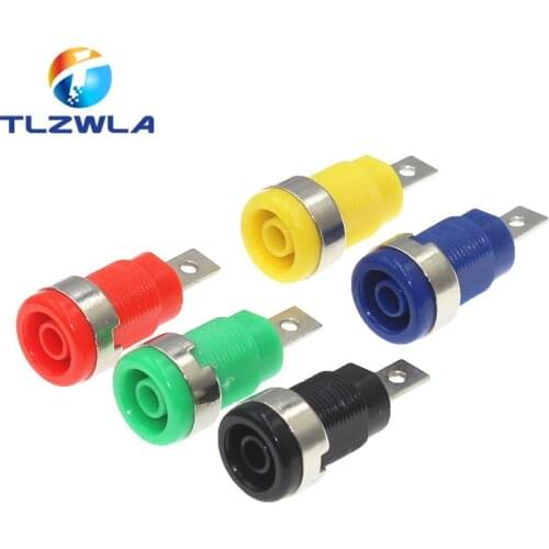 5Pcs 4mm Banana Plugs Female Jack Socket Plug Wire Connector Multimeter Socket Banana head Female