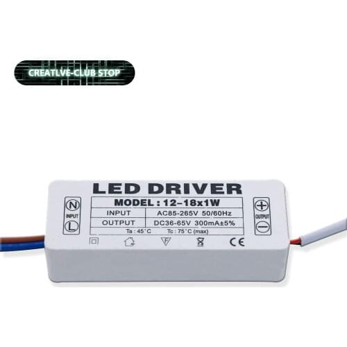 New LED Driver 2W 4W 10W 15W 30W 300mA LED Power Supply Unit AC90-265V Transformers For LED Lighting
