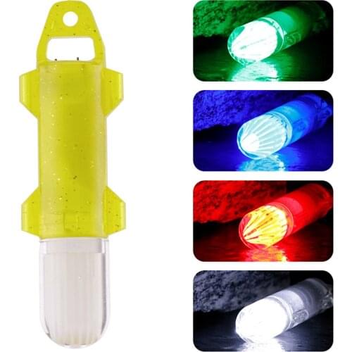 LED Fishing Drop Underwater Flash Light Bait Deep Fish Attracting Indicator Lure Jigging Light Fishing Accessories pesca