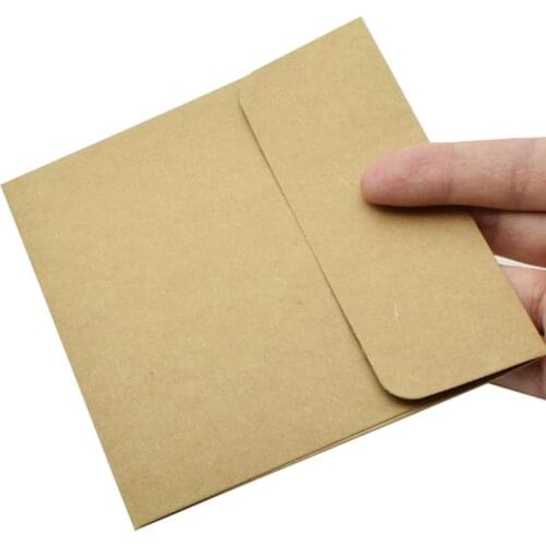 10PCS Kraft Paper Thickened Square Envelope 13*13 cm