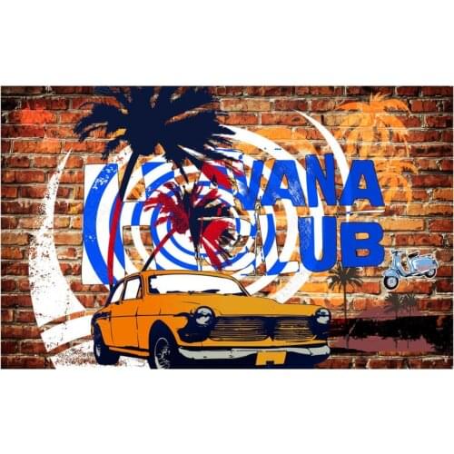 Custom mural 3d photo wallpaper home decor Graffiti brick wall car hip hop living room wallpaper for walls 3 d in rolls