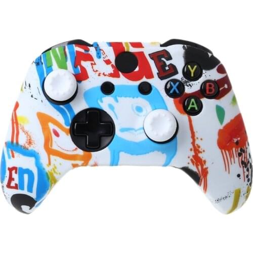 LX0B 1Set Silicone Protective Case Cover Grips Cap for XBox One X S Gaming Controller