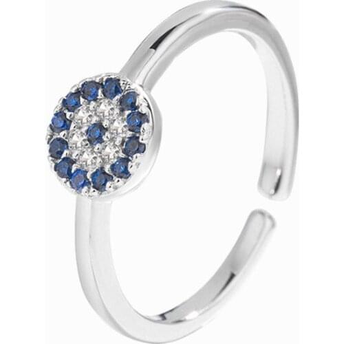 New Fashion 925 Silver ring Crystal from Austrian opening ring for Women and female Fine Jewelry Wedding Ring for woman gift