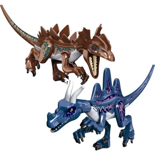 Jurassic Animal World Dinosaur Park Dragon Carnotaurus DIY Model Building Blocks Bricks Toys Gifts