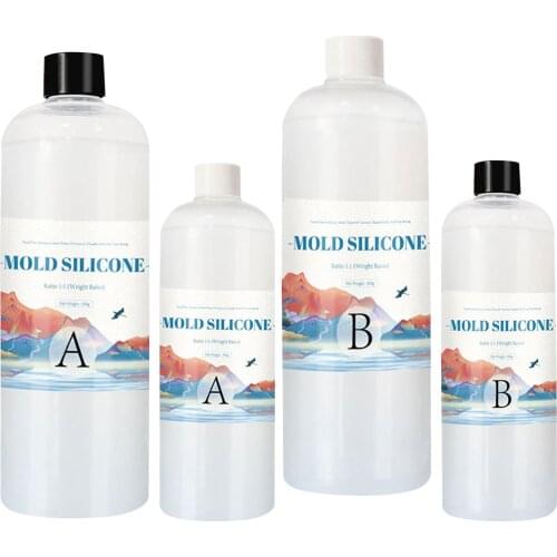 200500g DIY Silicone Mold Making AB 1:1 Liquid Rubber Silicona Liquida Para Mold Fast Curing Mold Making Silicone Kit Popular