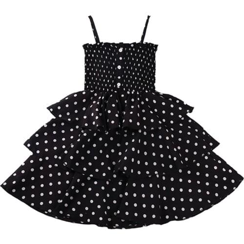 2021 Baby Clothes Summer Sleeveless Dresses For Girl Polka Dots Princess Dress Baby Girl Dress Outfits Vestidos Infantil