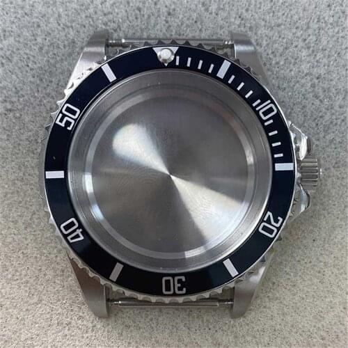 40MM Aluminum Bezel Sapphire Flat Glass Watch Case for NH35/NH36/4R36 Watch Movement Parts