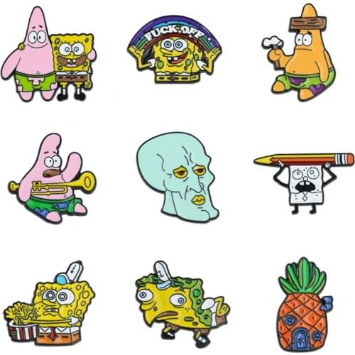 Anime Badges Lapel Pins Enamel Brooches Jewelry For Backpack Womens Cartoons Pin Metal Decorative Brooch Mini Badges On Clothes