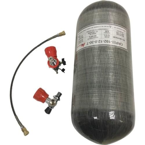 AC312101 4500Psi 12L Carbon Fiber Cylinder/Scuba Tank With Valve&Fill Station For Diving Paintball Pcp Air Rifle Airsoft Airgun