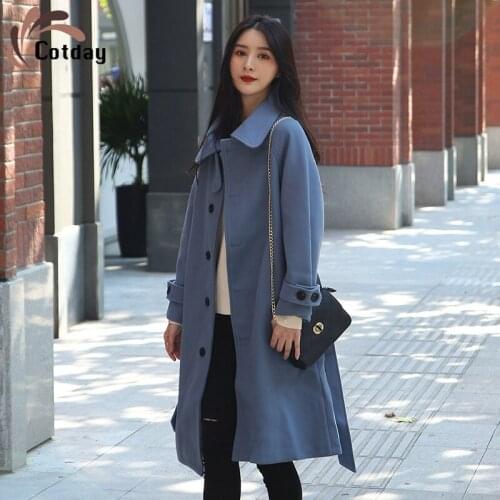 Cotday Womens Blue Coats