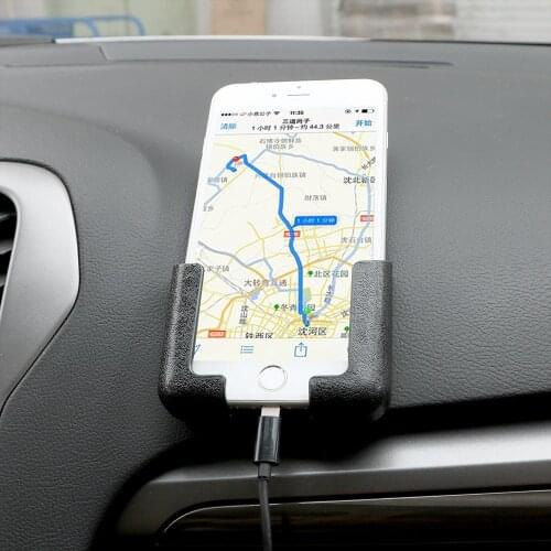 Car Cell Phone Holder GPS Display Bracket Self-adhesive Adjustable Width Multifunction Car Interior Accessories Car-styling
