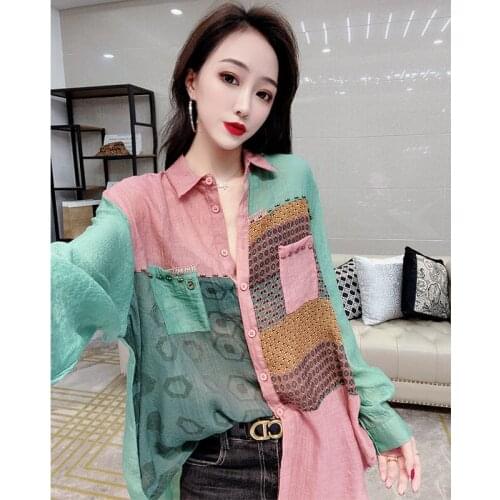 Женские рубашки с принтом FANAN China At AliExpress