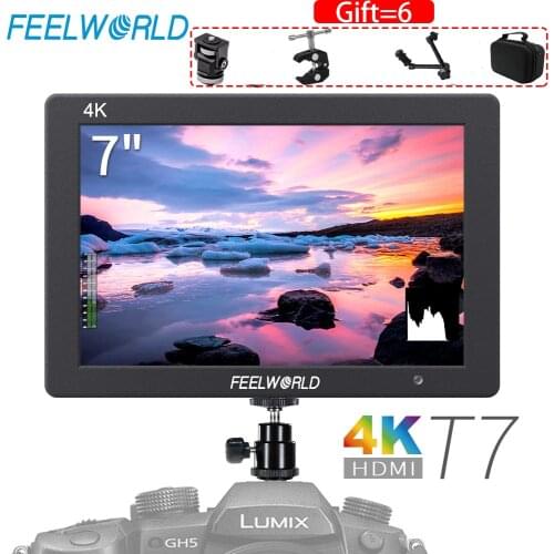 Feelworld T7 4K Monitor 7" monitor 1920x1200 HDMI On Camera Field Monitor Video for DSLR Canon Nikon Sony Camera monitoring