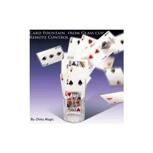 Card Fountain From Glass Cup Remote Control - magic tricks,mentalism,Illusion,gimmick,stage,accessories,card,wholesale
