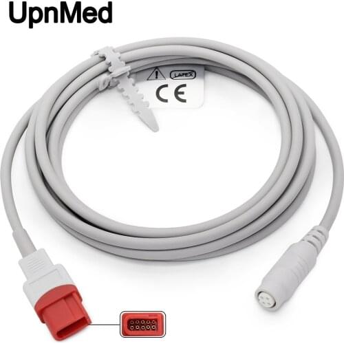 Spacelabs Transducer Cable to HP IBP Cable,10 Pin-4 Plug,2.8m