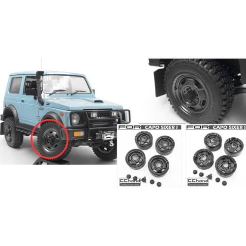 NEW TYPE WHEELS/RIMS for Capo SIXER1 1/6 scale Soldier Carrier rock CRAWLER samurai SIXER CD15828 Jimny Samurai TIRES