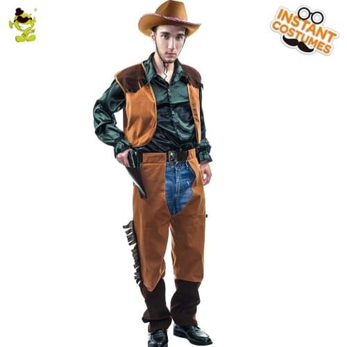 Adult Man West Super Cowboy Cosplay Costume Halloween Party Performance Clothing Cosplay Cowboy Costumes For Adult Man