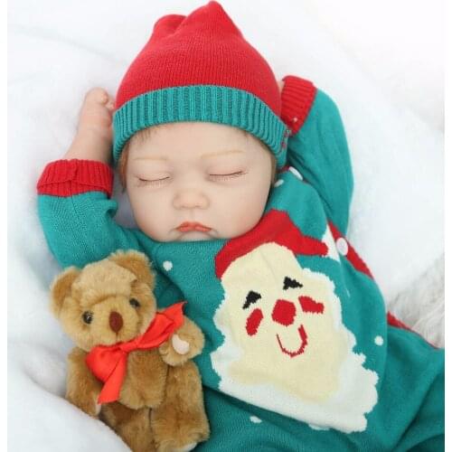 22" doll reborn toys fake baby doll silicone soft cloth body real newborn baby looking kids bebe gift reborn bonecas