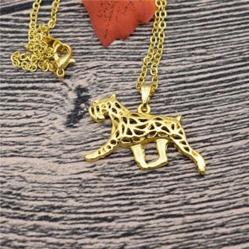 LPHZQH Fashion Cute Cartoon Dog Boho Chi Necklace Schnauzer Dog Terrier Choker Pendant Necklace For Women Jewelry Christmas Gift