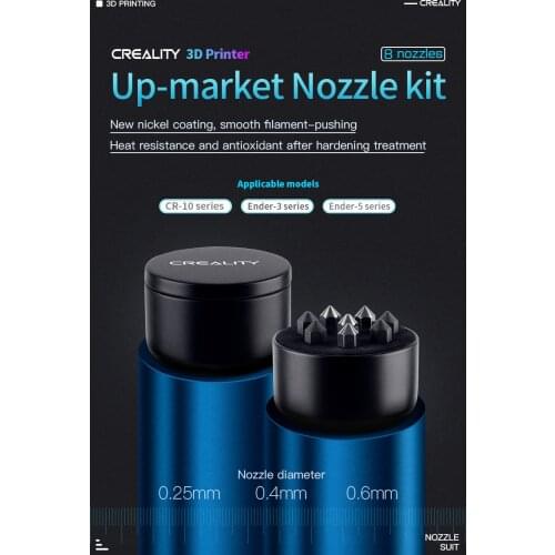 CREALITY 3D Printing Copper plate & Harden Steel Up-market Nozzle Kit For CR-10 SEries Endr-3 Series