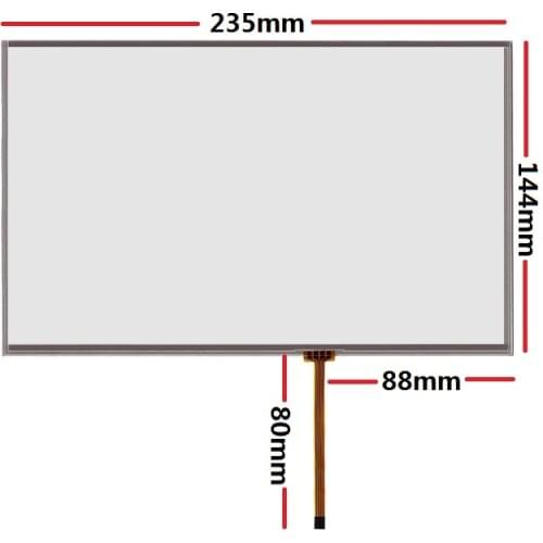 New 10.1"touch screen 235*144mm is suitable for AT102TN03 V9 16:10 notebook screen industrial equipment