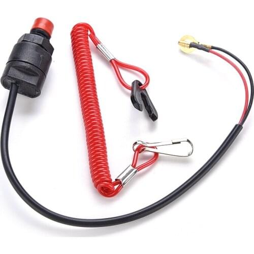 Outboard Engine Motor Scooter ATV Kill Stop Switch Safety Tether Cord Lanyard Fashion Trench