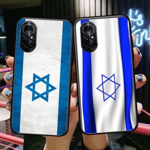 Israel flag Clear Phone Case For Huawei Honor 20 10 9 8A 7 5T X Pro Lite 5G Black Etui Coque Hoesjes Comic Fash design
