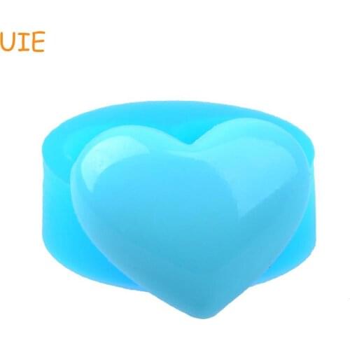 PYL266U 32.3mm Heart Silicone Mold - for Jewelry Making Cake Decoration Craft, Fondant, Chocolate, Candy, Resin, Gum Paste Mold