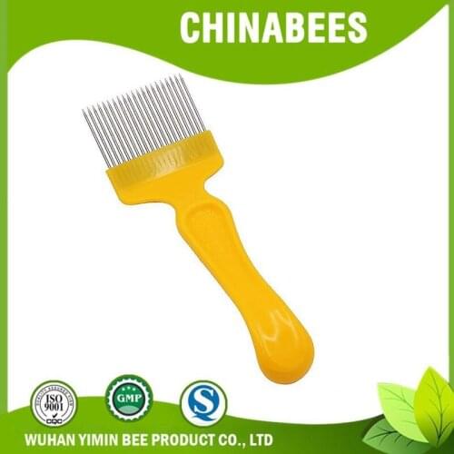 21 Pin Stainless Steel Tines Comb Uncapping Fork Cut Honey Fork Bee Beekeeping Tools