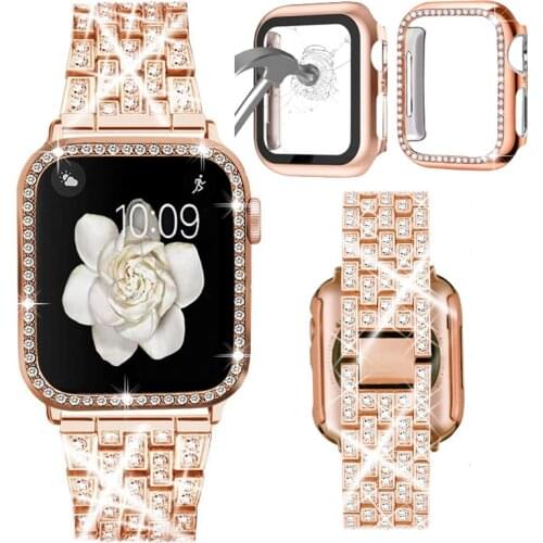 Strap For Apple watch band 6 se 5 4 42mm 38mm Stainless steel for iwatch 5 4 band watch strap bracelet Accessories 44mm 40mm