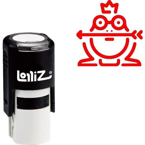 LolliZ Frog Self-Inking Rubber Stamp - Modern Symbol Series