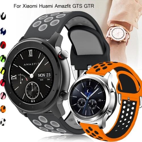 Silica Sports Strap for Huami Amazfit bip/GTR 42/47mm/ Watchband Tracker Accessories Belt band for Amazfit 2 2s Straps Bracelet