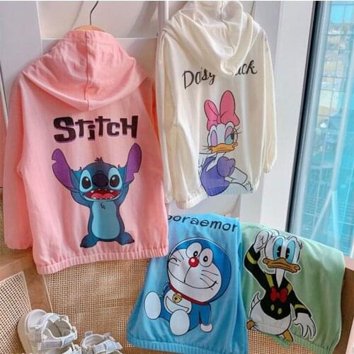 Girls' sunscreen shirt 2021 girls' sunscreen shirt summer little girls coat thin childrens cardigan