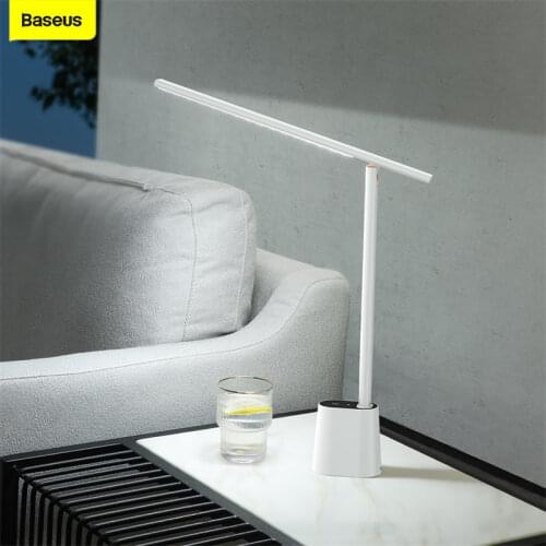 Baseus LED Desk Lamp Smart Adaptive Brightness Read Night Lights Eye Protect Study Office Folding Table Lamp Dimmable Bedside