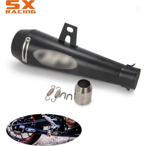 Motorcycle M4 38MM-51MM Black Universal Exhaust Pipe And Sold With Hardware For YAMAHA R6 For KAWASAKI M4 For HONDA CBR1000