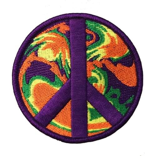 Custom embroidered Patches PEACE SIGN iron on patch WOODSTOCK SUMMER OF LOVE Welcome to custom your own patch