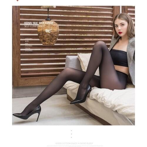 Womens silk stockings thin anti hook mercerized leg artifact black flesh silk stockings bottoming socks