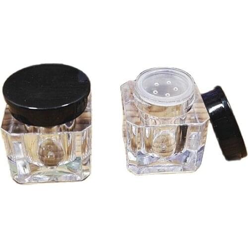 1G plastic tin jar pot case with sifter eye shadow container loose power case make up cosmetic packing