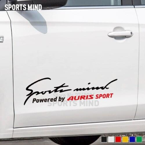 10 Pieces Sports Mind Car Styling Automobiles Car Sticker Decal For Toyota Auris Exterior Accessories Car Decoration