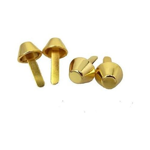 12mm Dia. Metal Gold Purse Feet 1/2 inch Handbag Studs Brads Bag Rivets 1000pcs/lot