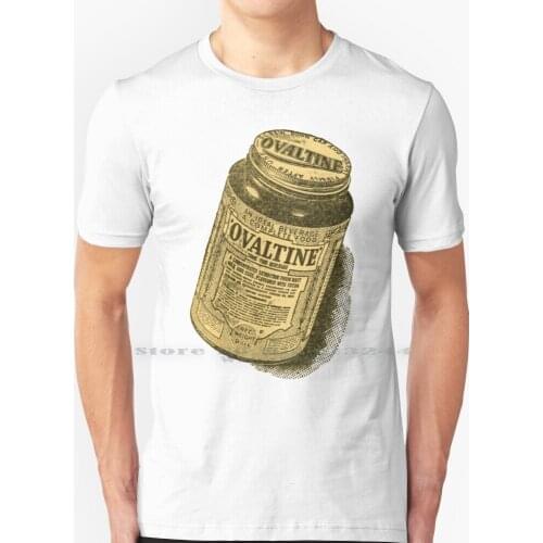 1932 Ovaltine. Tasmanian Made! T Shirt 100% Pure Cotton Ovaltine Tasmanian Vintage Food Sweets Treat Milo Beverage Lollies